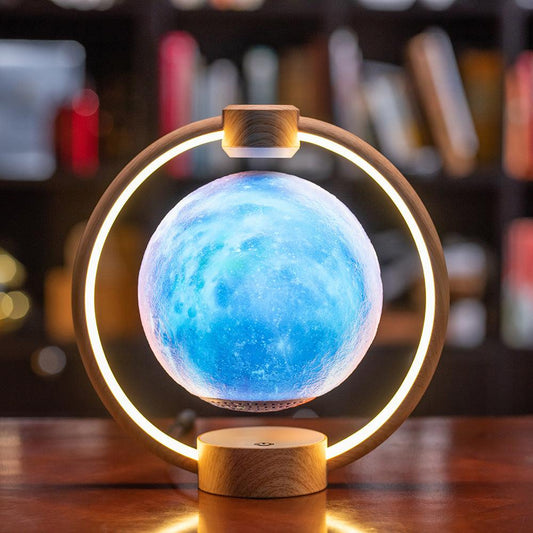 Moon Light 3D Levitating Bluetooth Speaker Wood-Grain-Starry-Sky-US Grayson Goods